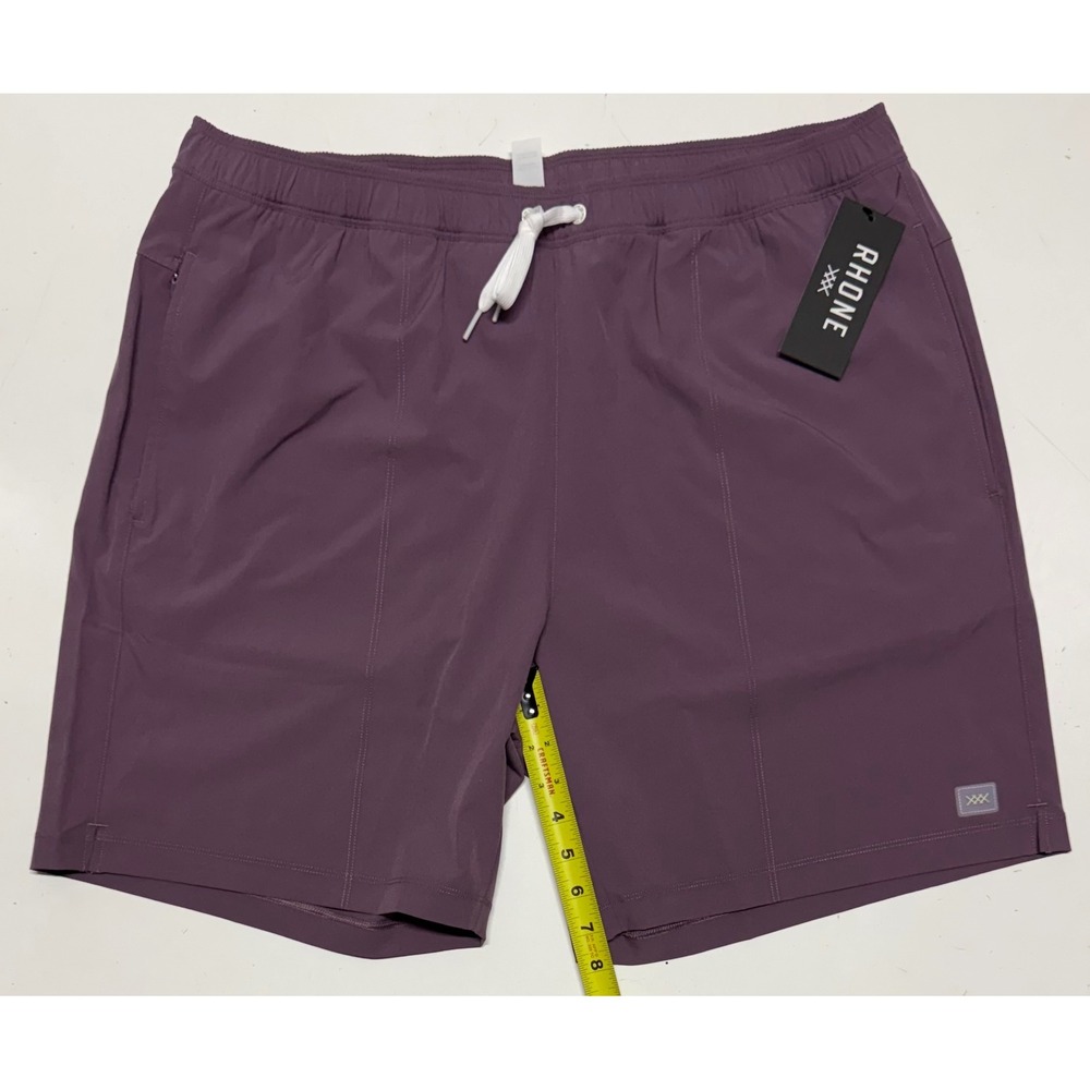 Rhone 7.5 R&R Trunk Mens XL Shadow Plum Purple Lined Athletic Shorts 101866-547‎